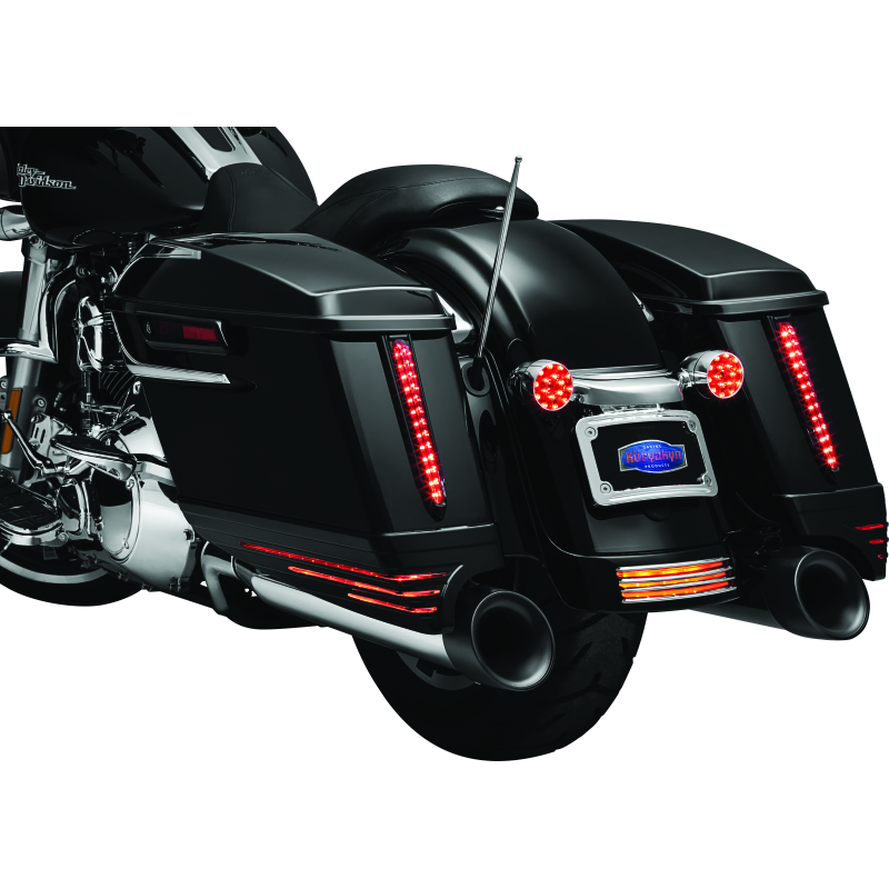 Kuryakyn Rear Fender Accents FLHX & FLTR Models Chrome