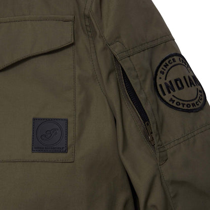 Indian Motorcycle Men's Harrison Wax Jacket, Green