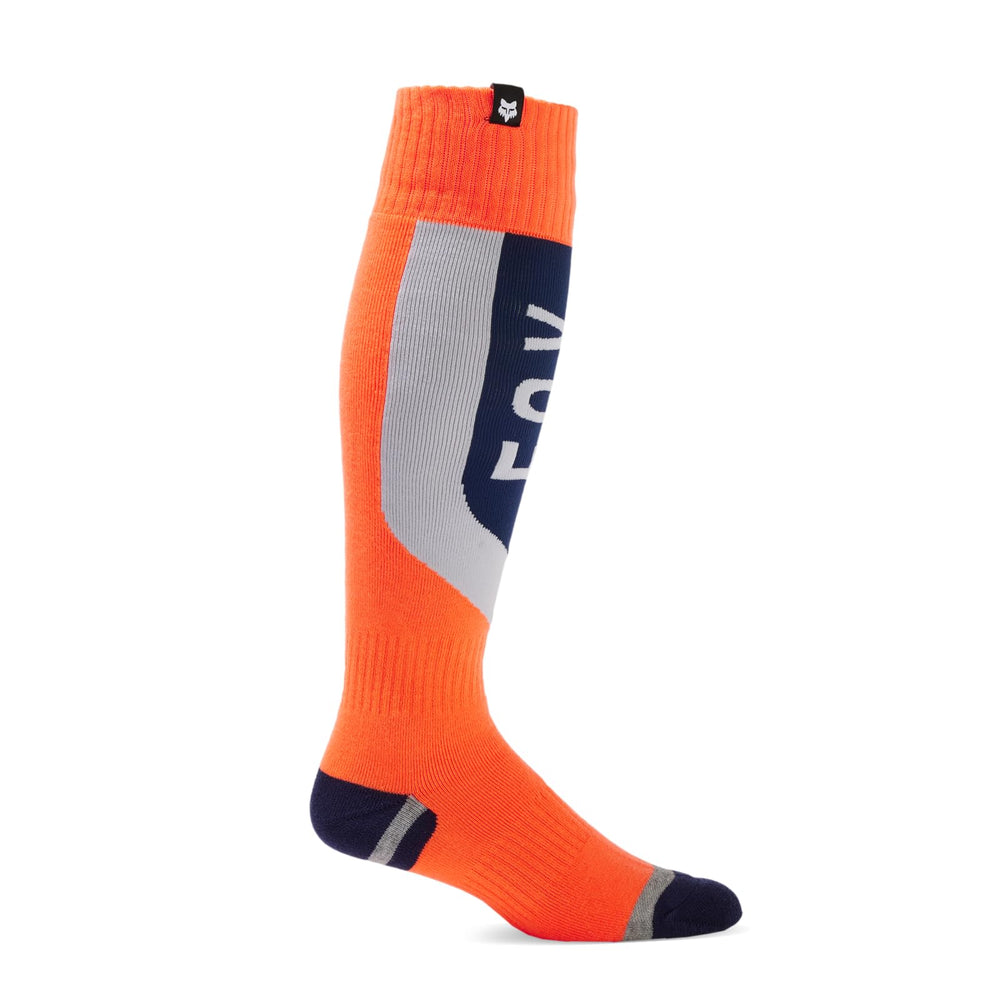 Fox Racing Mens 180 NITRO SOCK, Navy/Orange, Medium US