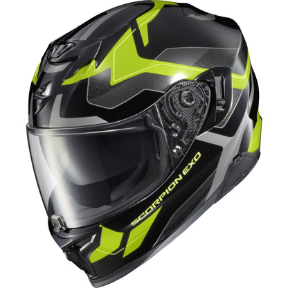 Exo T520 Full Face Helmet Zuse Black/Hi Viz Md