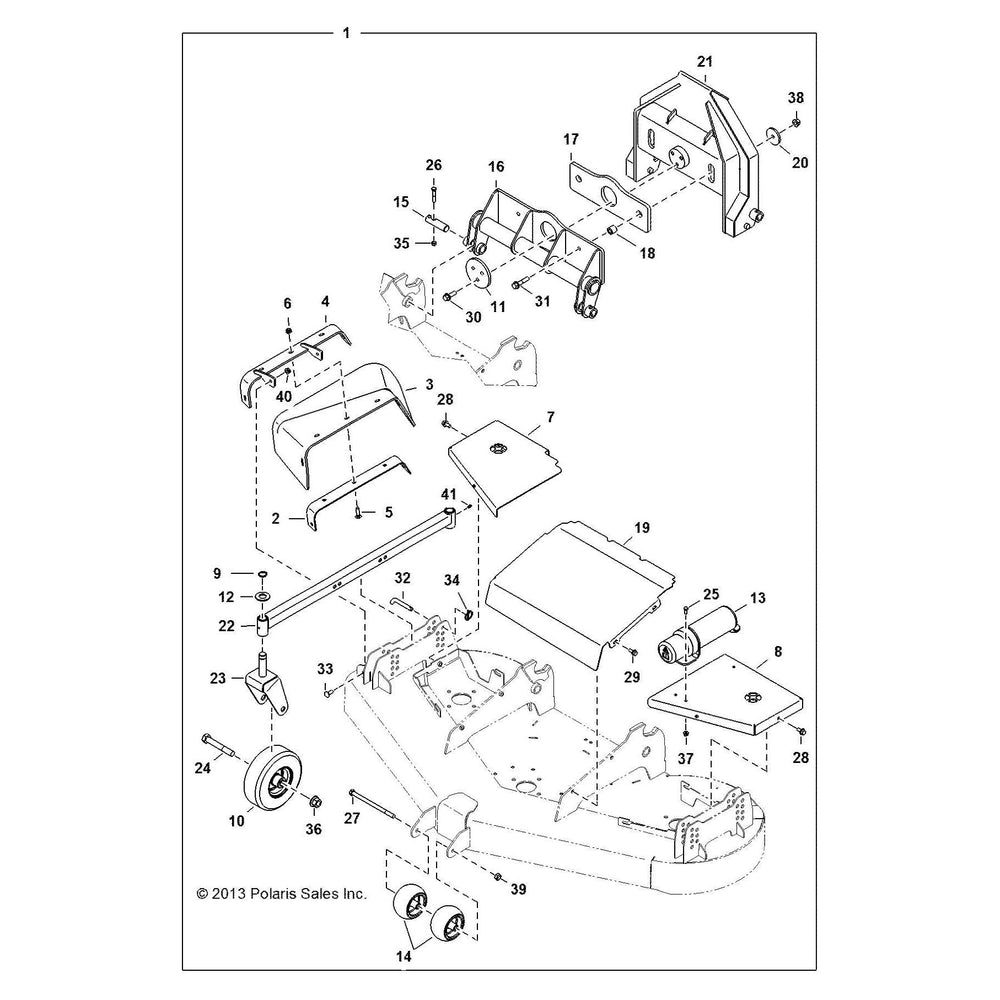 Polaris Off Road Discharge Cover, Genuine OEM Part 3120379, Qty 1