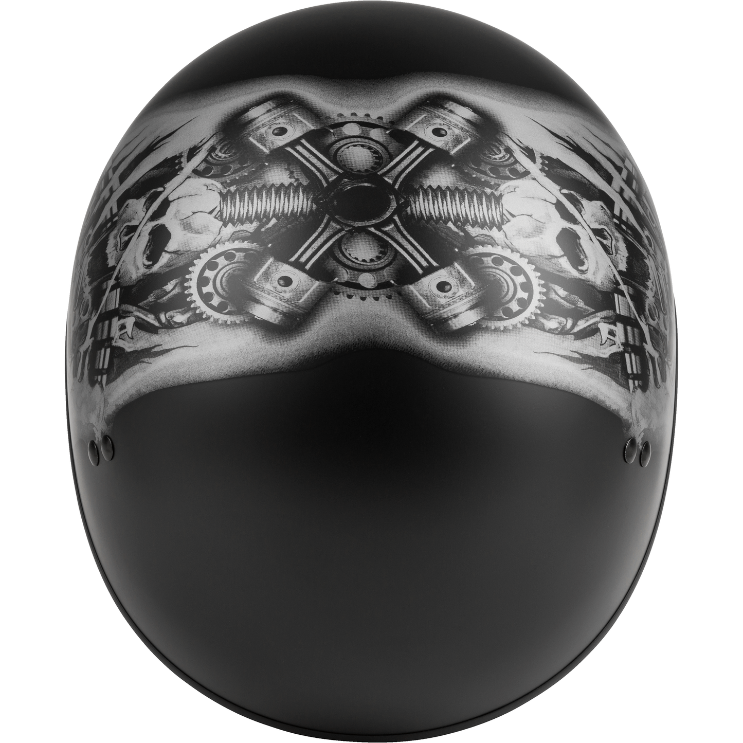 Hh 65 Half Helmet Tormentor Naked Matte Black/Silver Xl