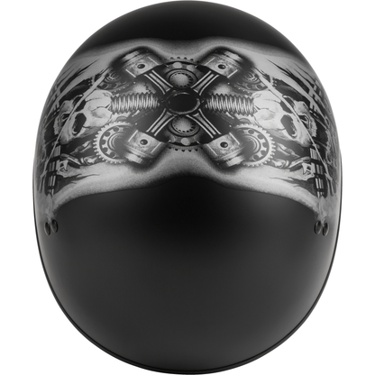 Hh 65 Half Helmet Tormentor Naked Matte Black/Silver Xl