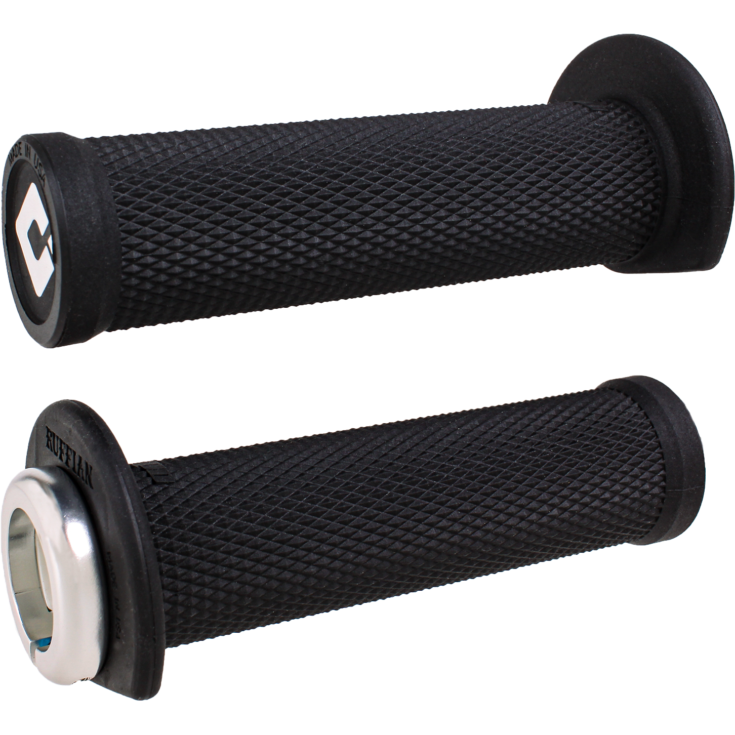 Atv/Pwc Ruffian Lockon Grip 125mm Black/Silver
