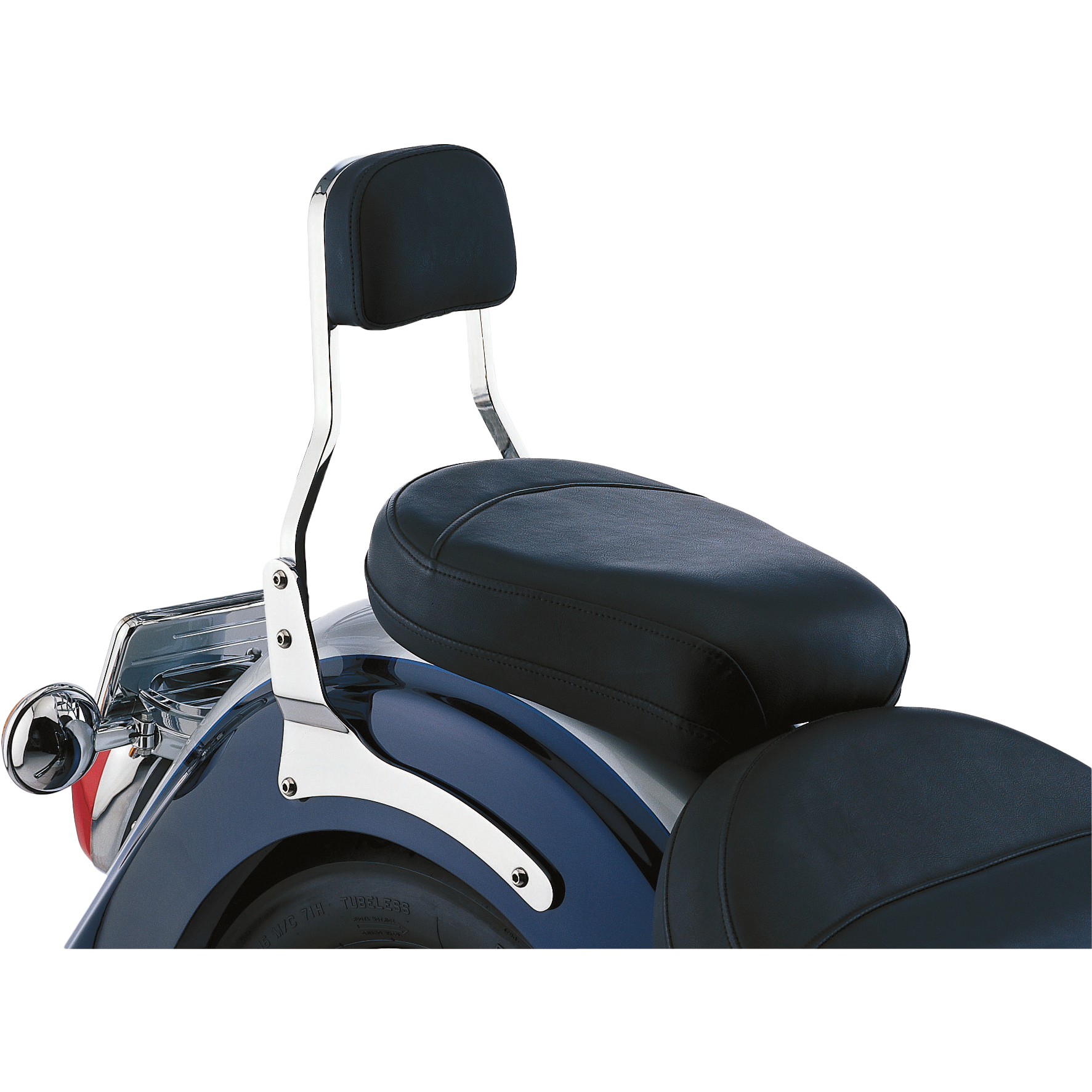 Short Round Sissy Bar W/Pad Black Hon 750c2/Phantom