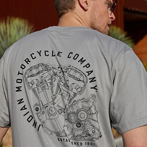 
                      
                        Indian Motorcycle Men's Circle Engine T-Shirt, Gray - 2833272
                      
                    