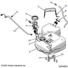 Polaris RZR FUEL LINE-54 CENTIMETRS, Genuine OEM Part 8450040-54, Qty 1