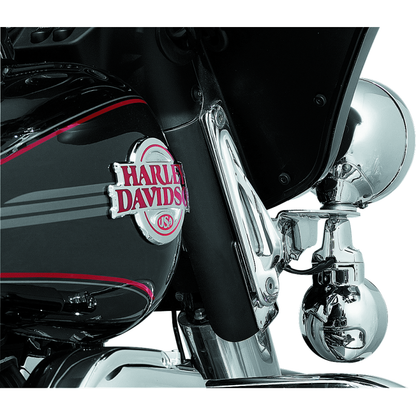 Kuryakyn Custom Teardrop Tie-Down Brackets 83-13 Touring Chrome