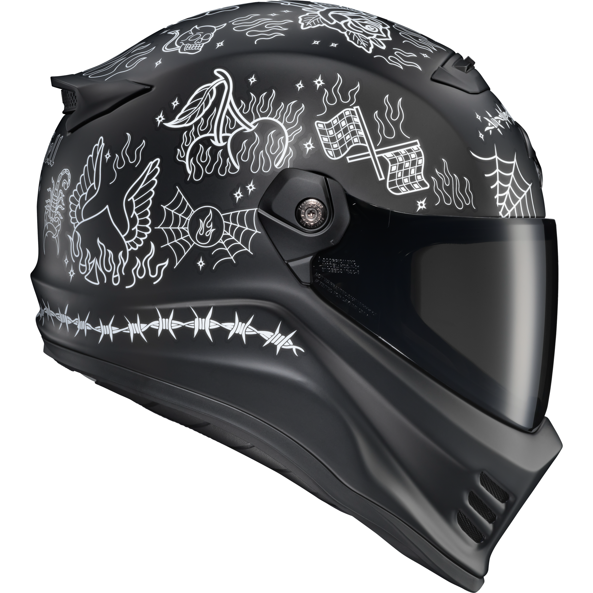 Covert Fx Full Face Helmet The Litas 2 Black Lg