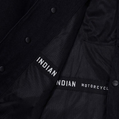 Indian Motorcycle Men's Canyon Denim Overshirt, Black - S - 283336302