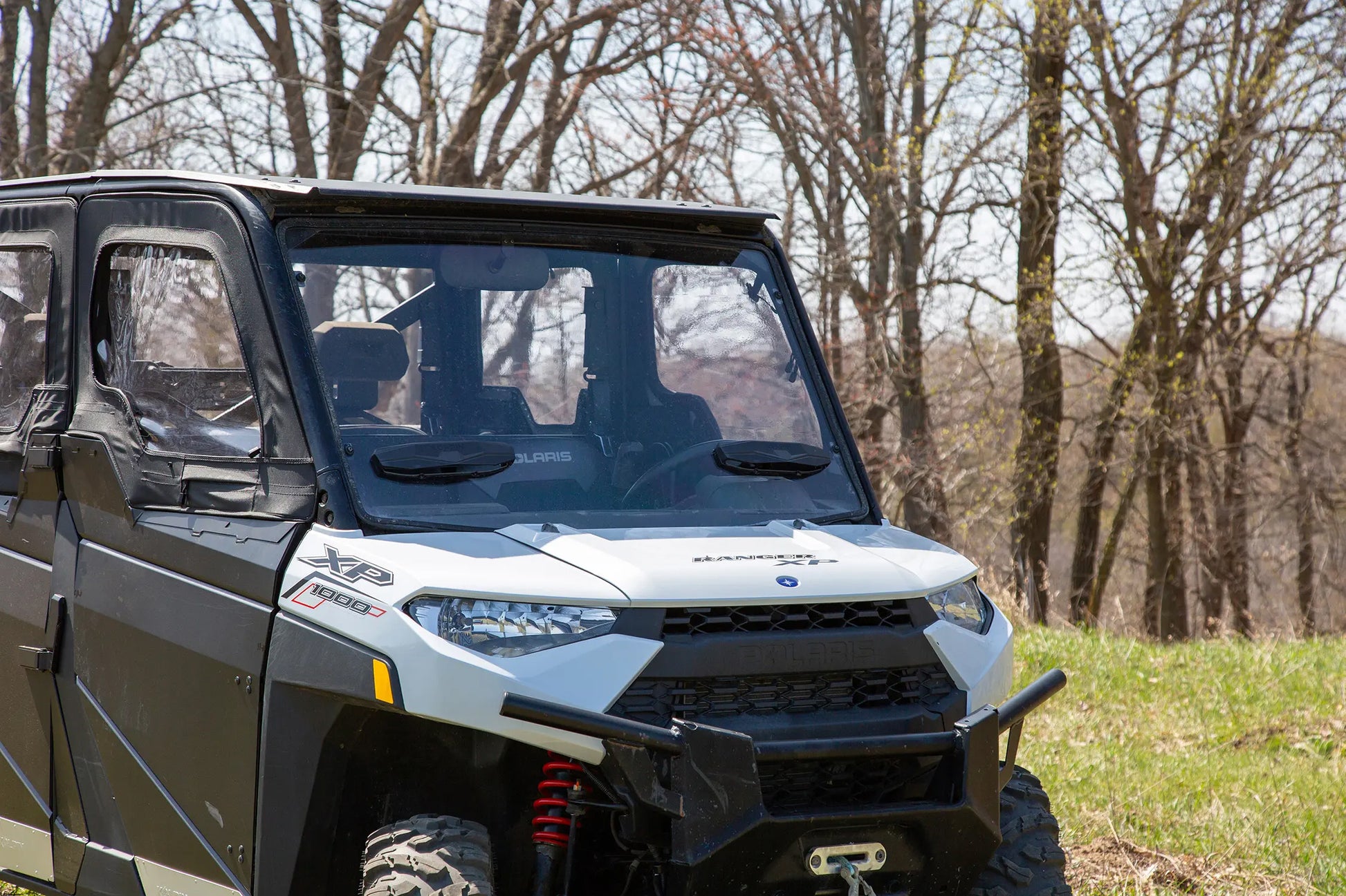 Poly Front Windshield Full Fixed Vented Pol