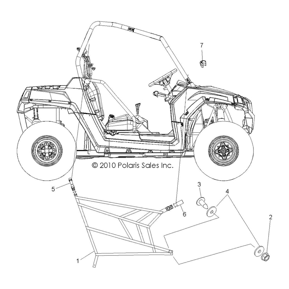 
                      
                        Polaris RZR Side Net, Genuine OEM Part 2685113, Qty 1
                      
                    