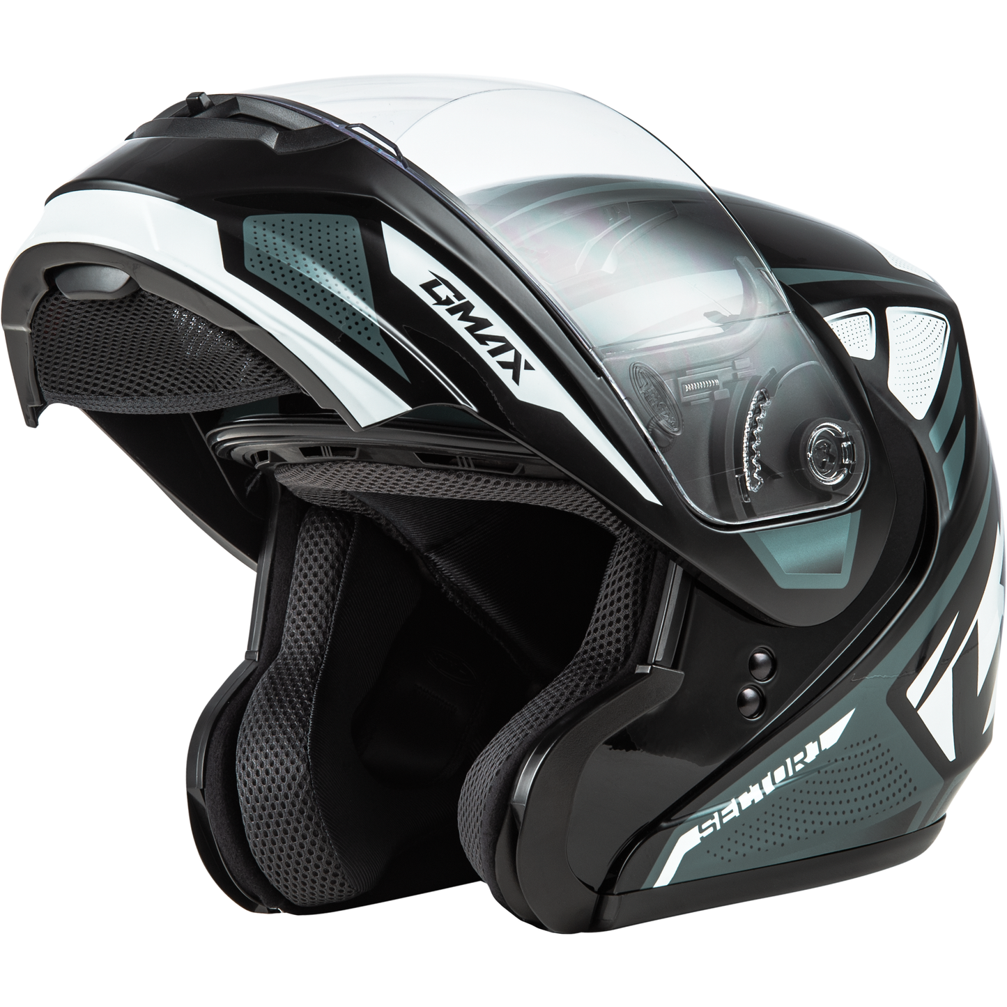 Md 04 Sector Helmet Black/Silver 2x