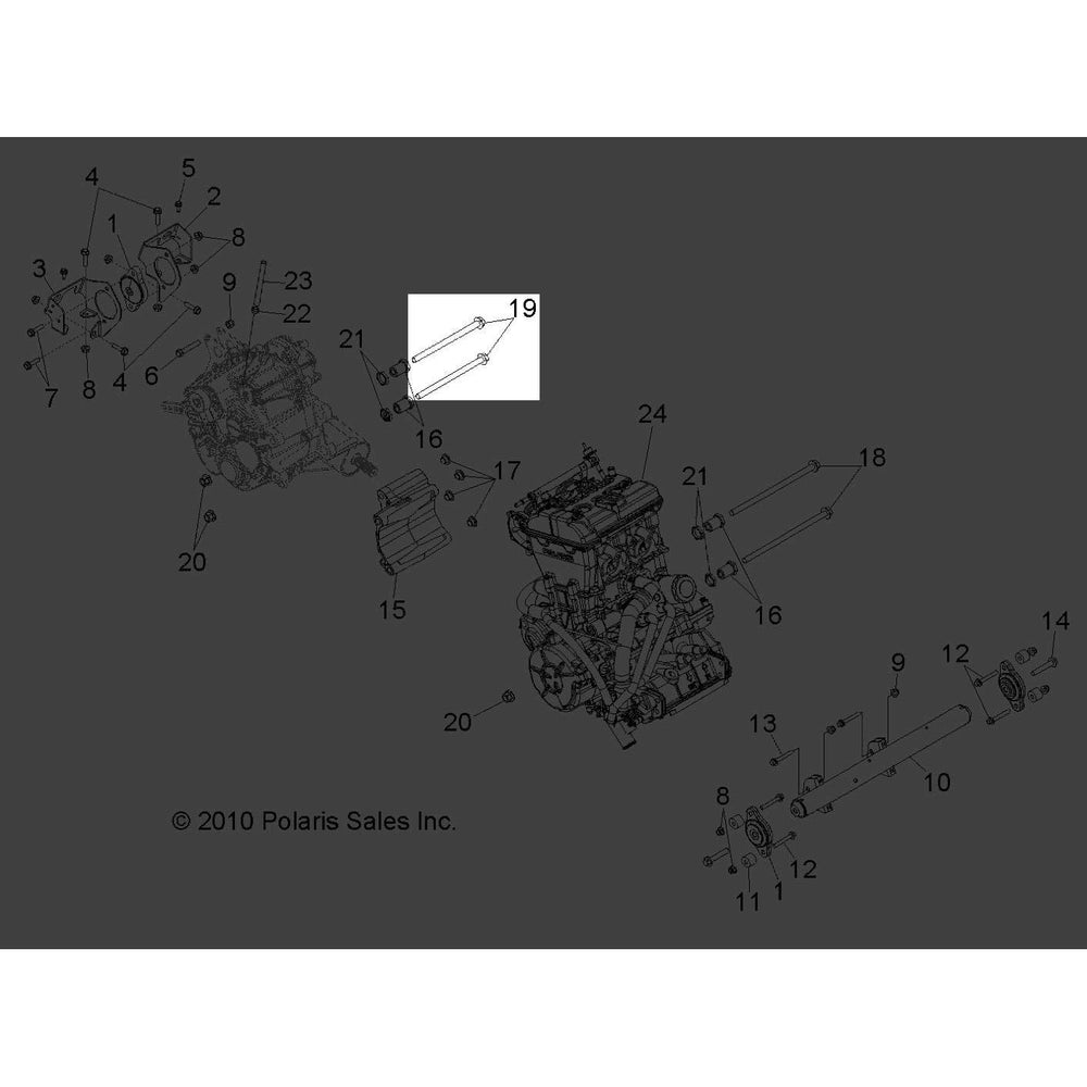 Polaris 2011-2012 Rzr Scrhxfl M12x1 5X200 Cl10 9 Zod 7519301 New Oem