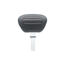 Mustang 08-21 HD Electra Glide,Rd Glide,Rd King,Str Glide Driver Backrest - Black w/ Red Stitching