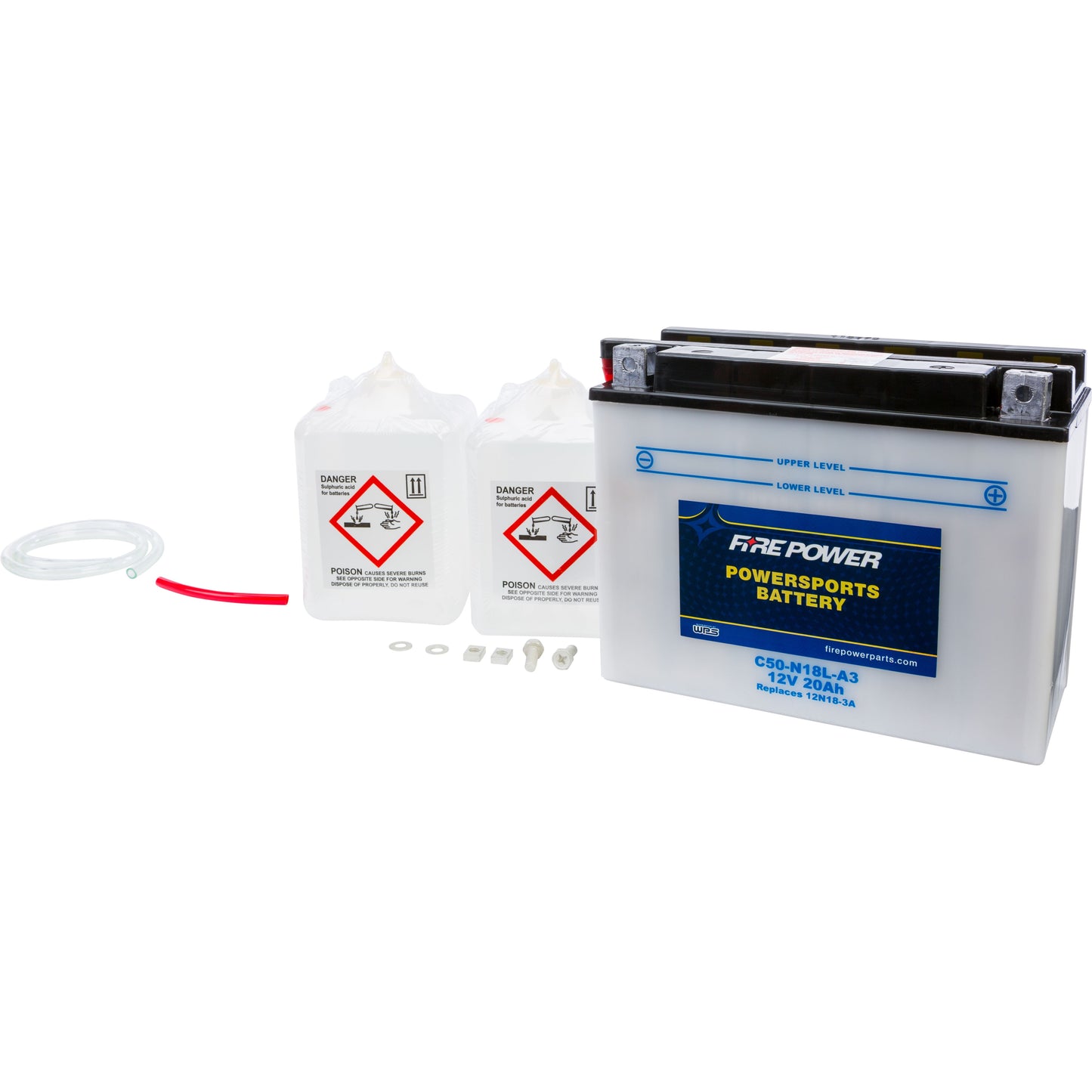Battery W/Acid C50 N18l A3 12v Heavy Duty