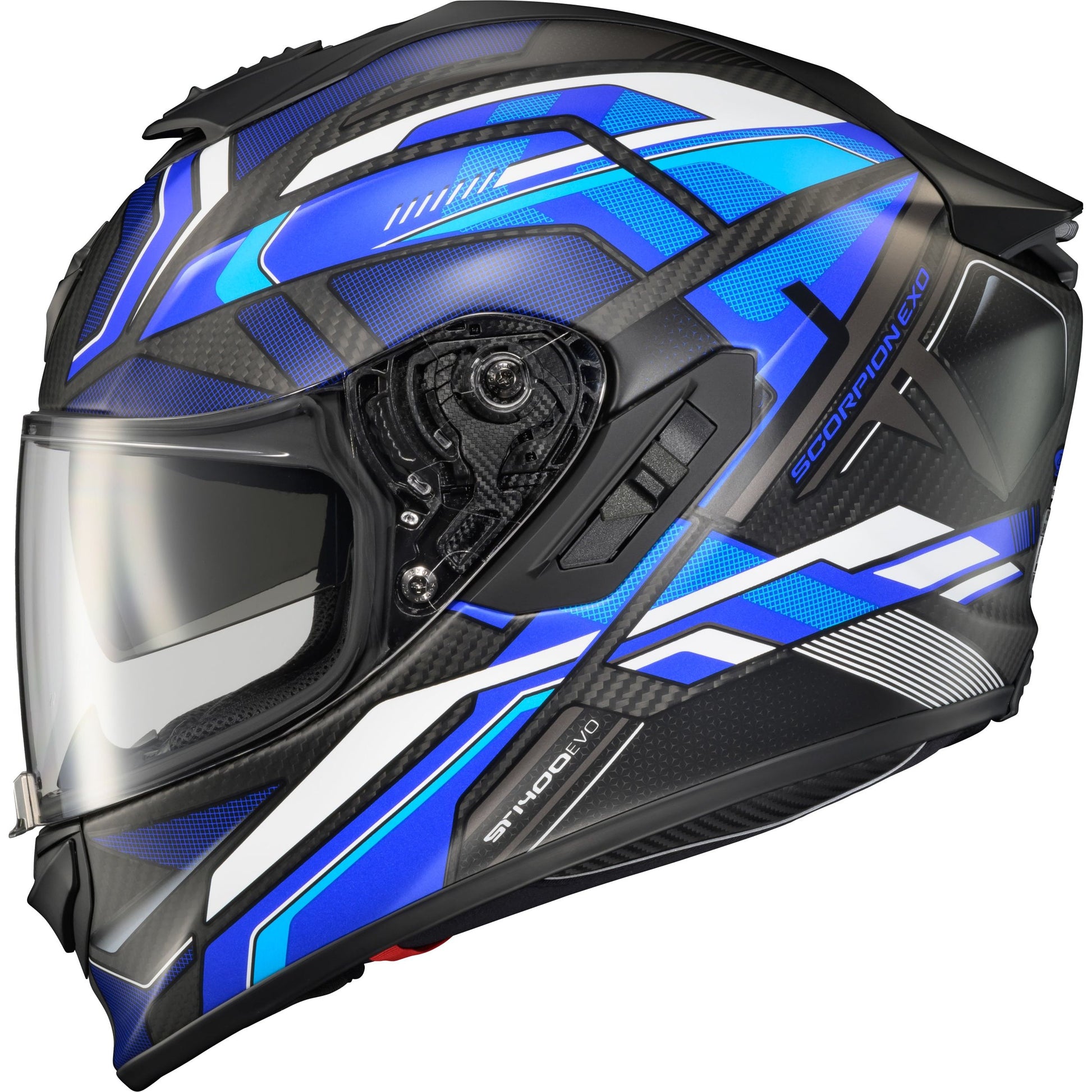 Exo St1400 Evo Carbon Helmet Hex Matte Blue Lg