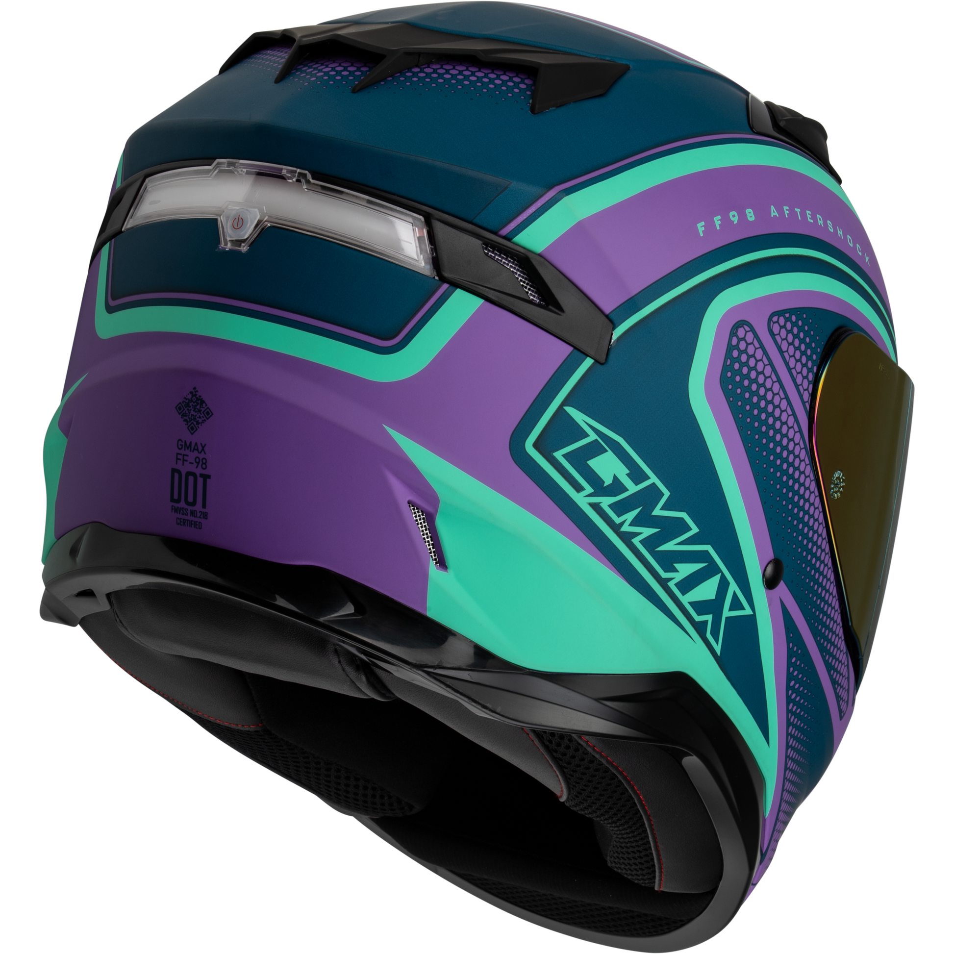 Ff 98 Aftershock Helmet Matte Purple/Blue Sm