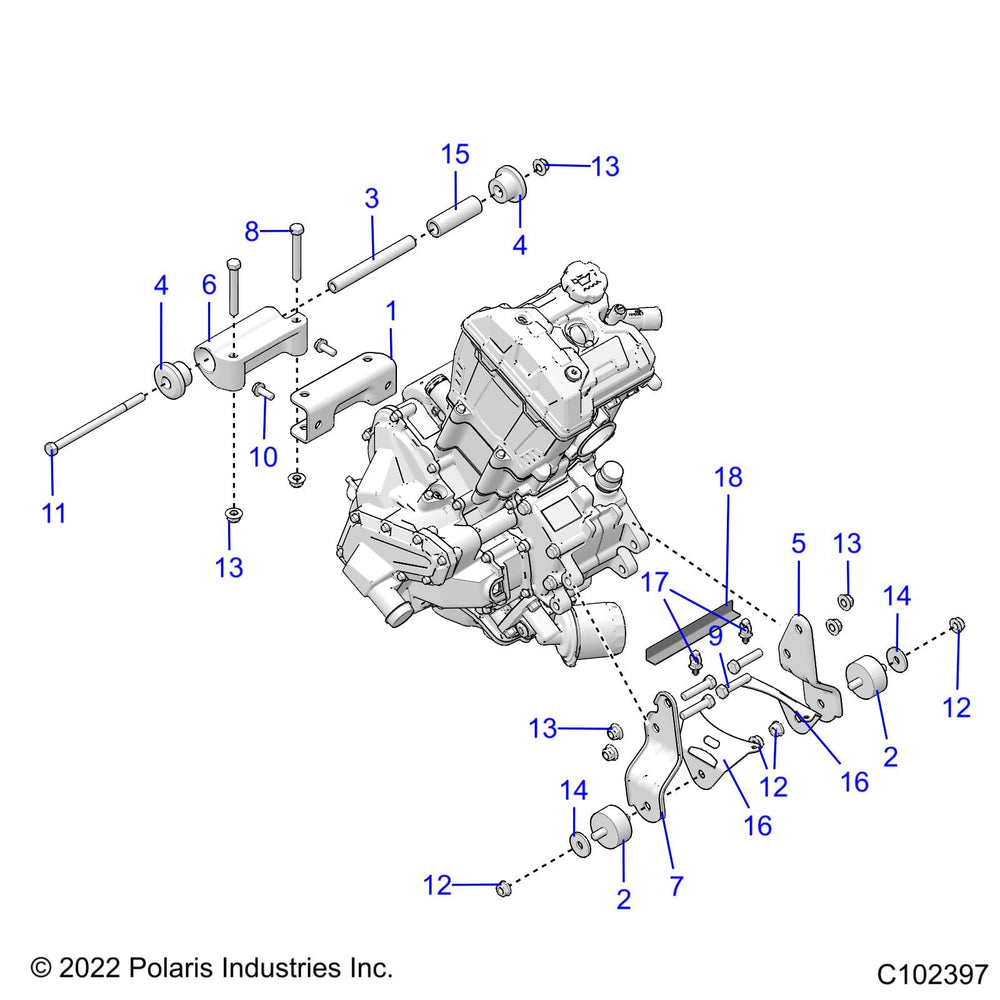 
                      
                        Polaris ATV Engine Mount Isolator - 3024012
                      
                    