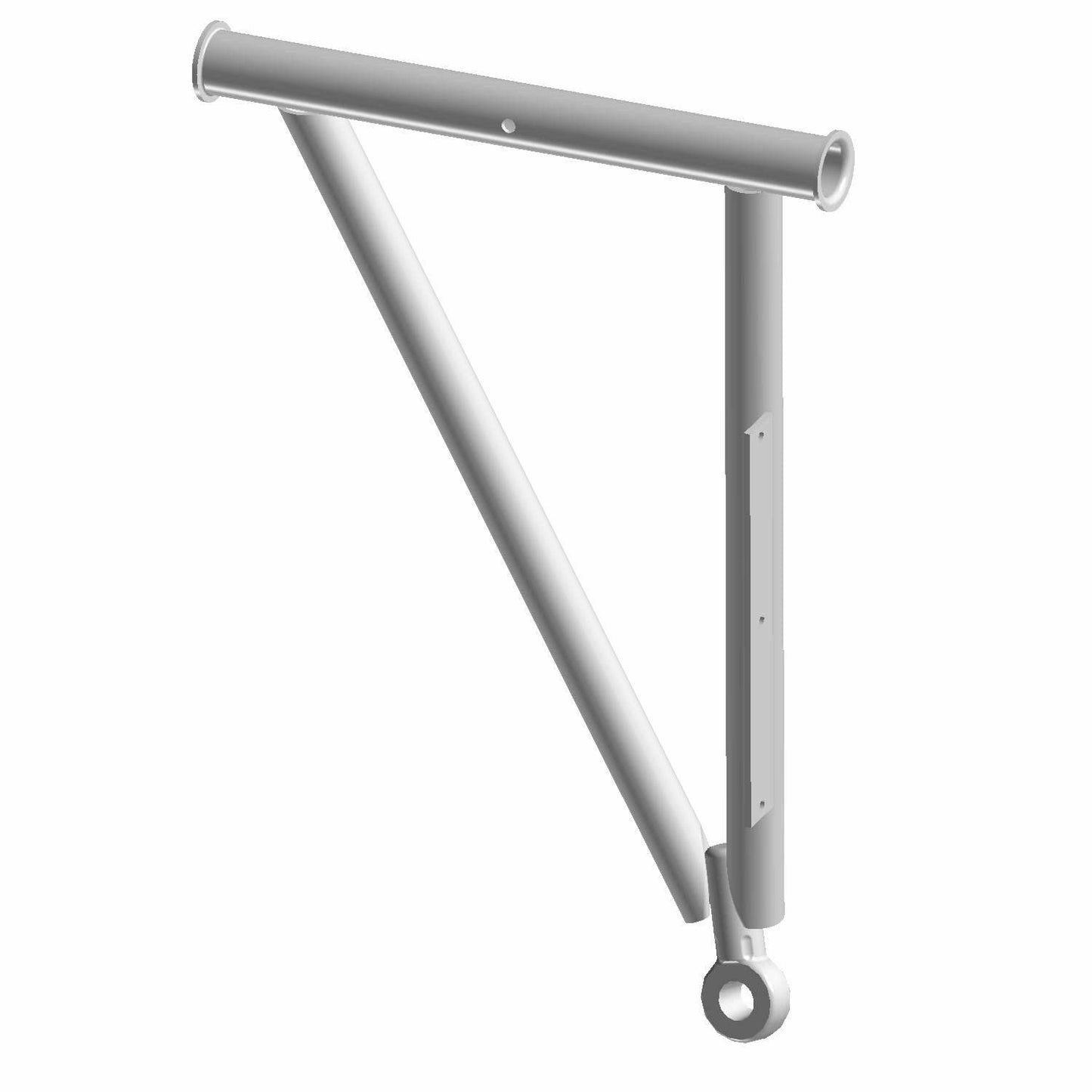 Polaris ATV Control Arm, Lower, Front, Right, Matte Black, Genuine OEM Part 1020988-458, Qty 1