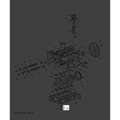 Polaris Slingshot Bolt, M8 x 80, Genuine OEM Part 11588733, Qty 1