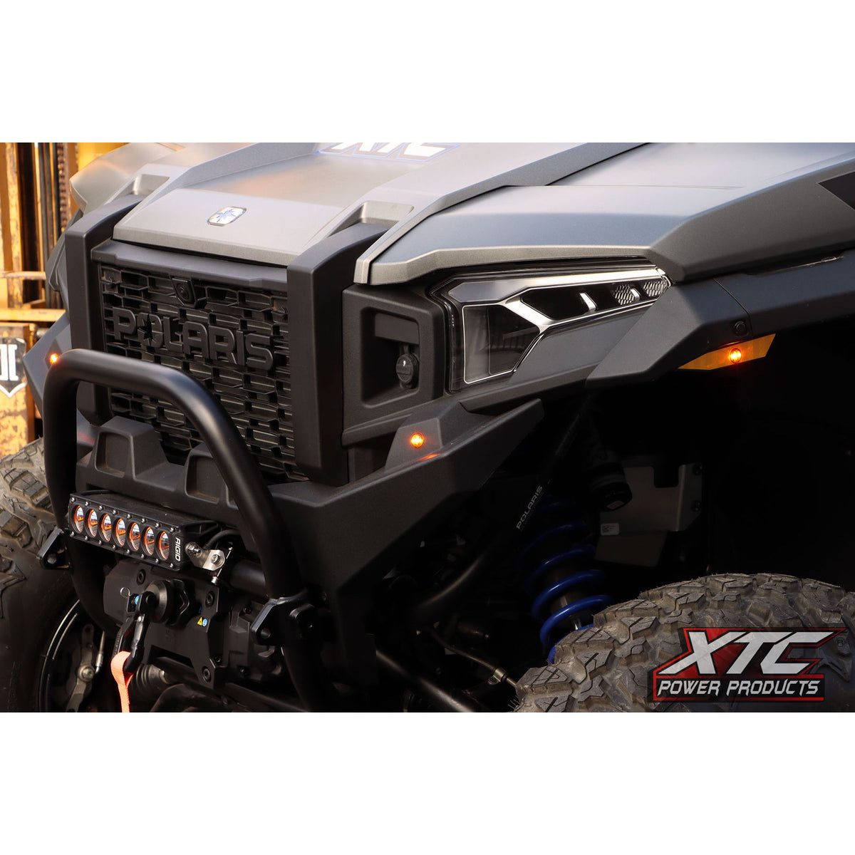 Auto Turn Signal Kit W/ Billet Lever And Front Drl Lights Pol