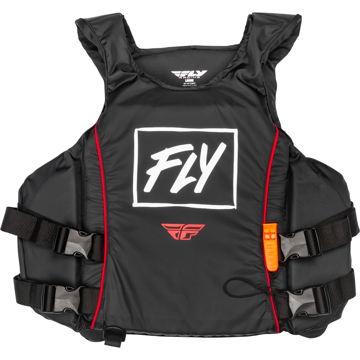 Pullover Flotation Vest Black/White/Red Xl