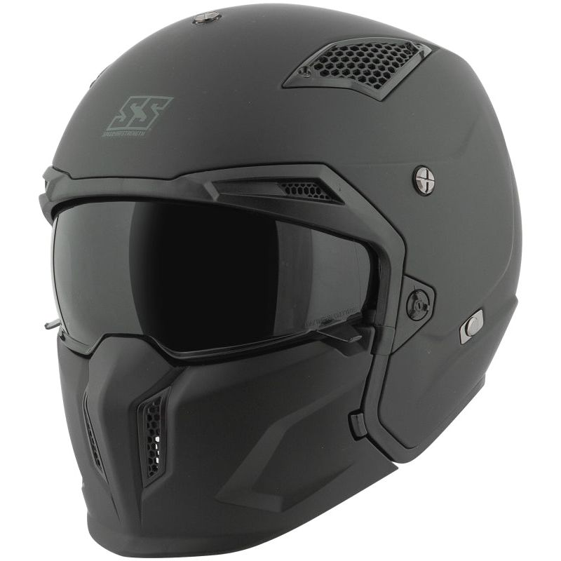 Speed and Strength SS2400 Tough As Nails Helmet Black/White - Medium