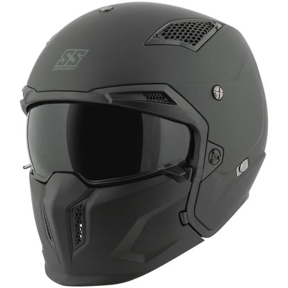 Speed and Strength SS2400 Tough As Nails Helmet Black/White - Medium
