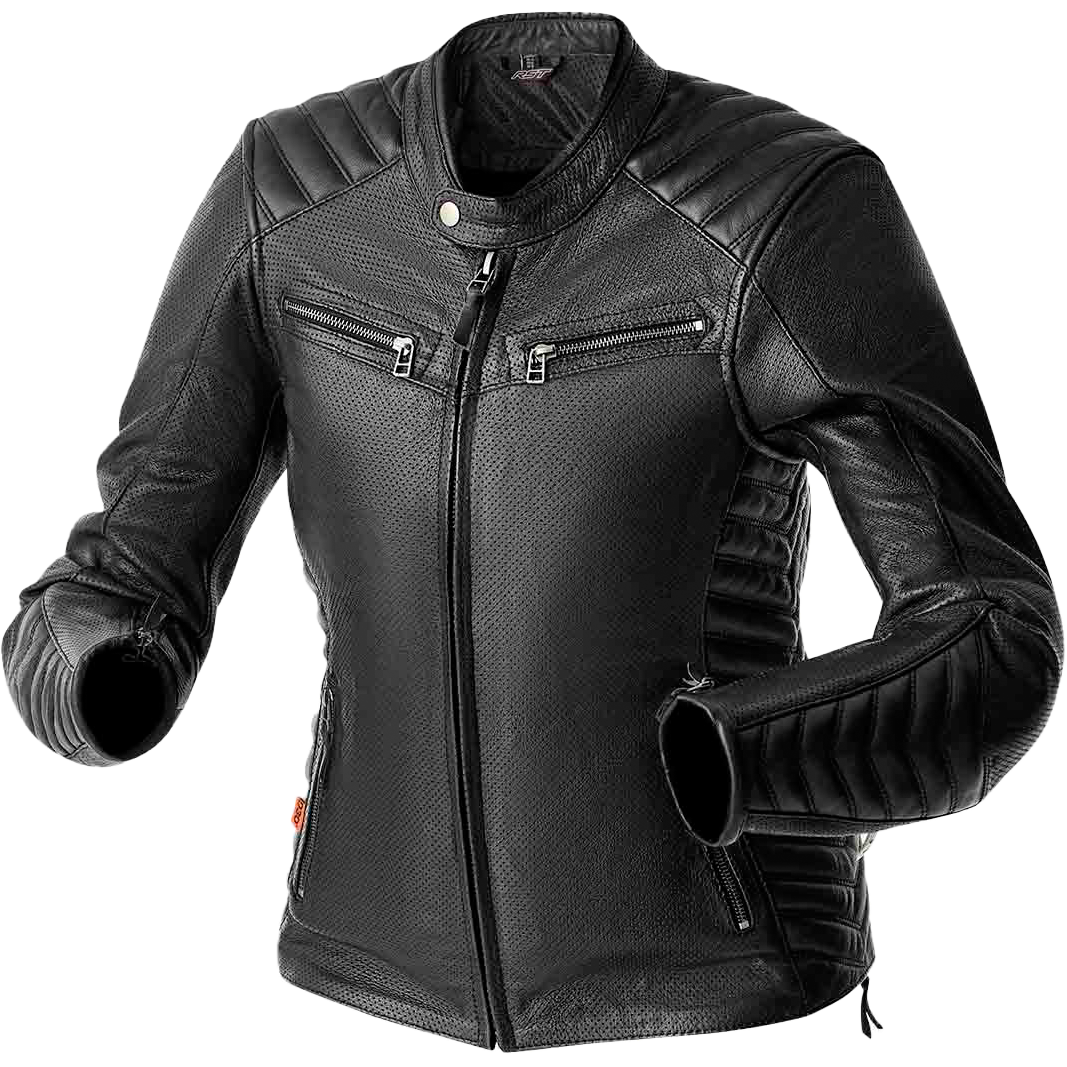 Womens Roadster Air D3o Jacket Black Leather Lg