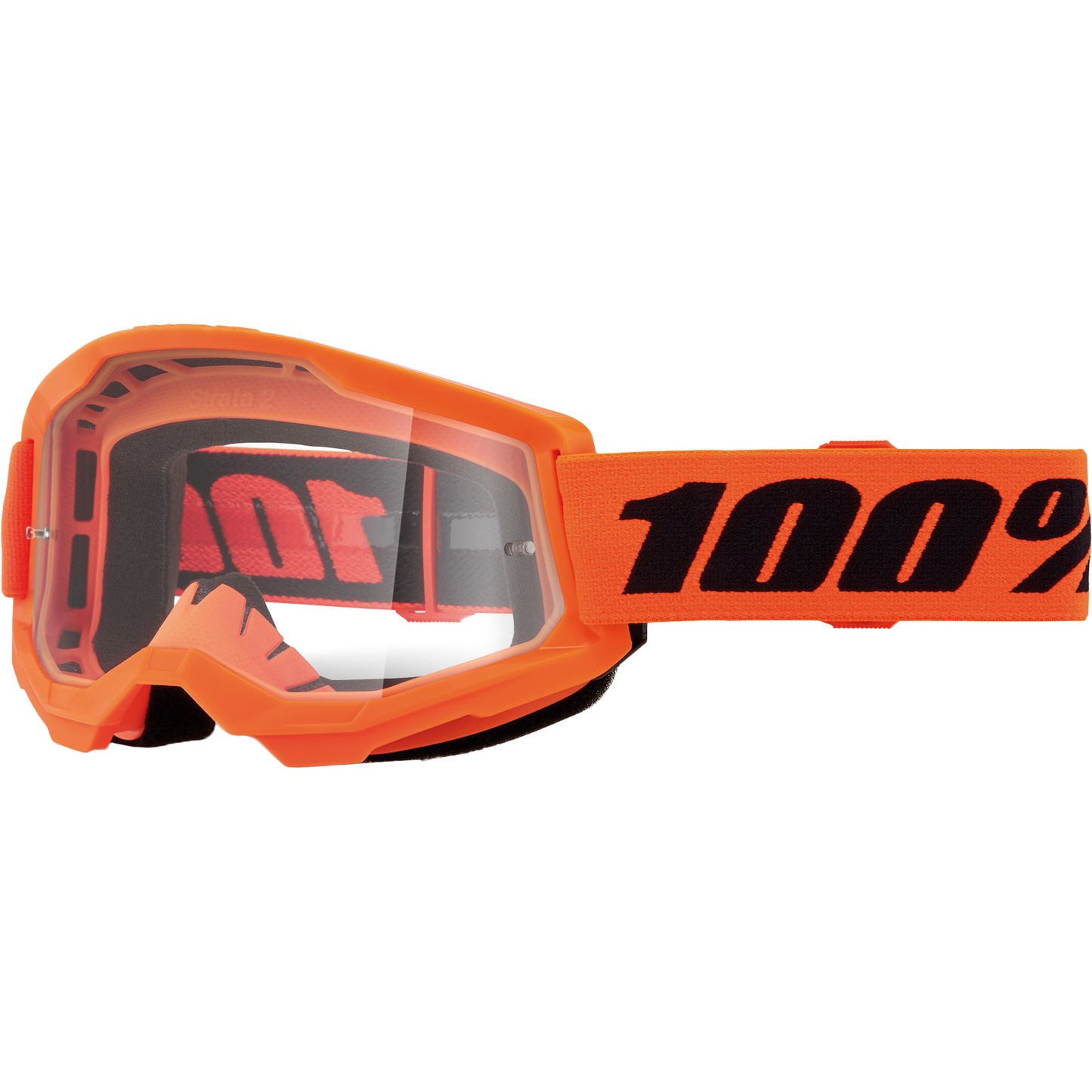 Strata 2 Junior Goggle Neon Orange Clear Lens