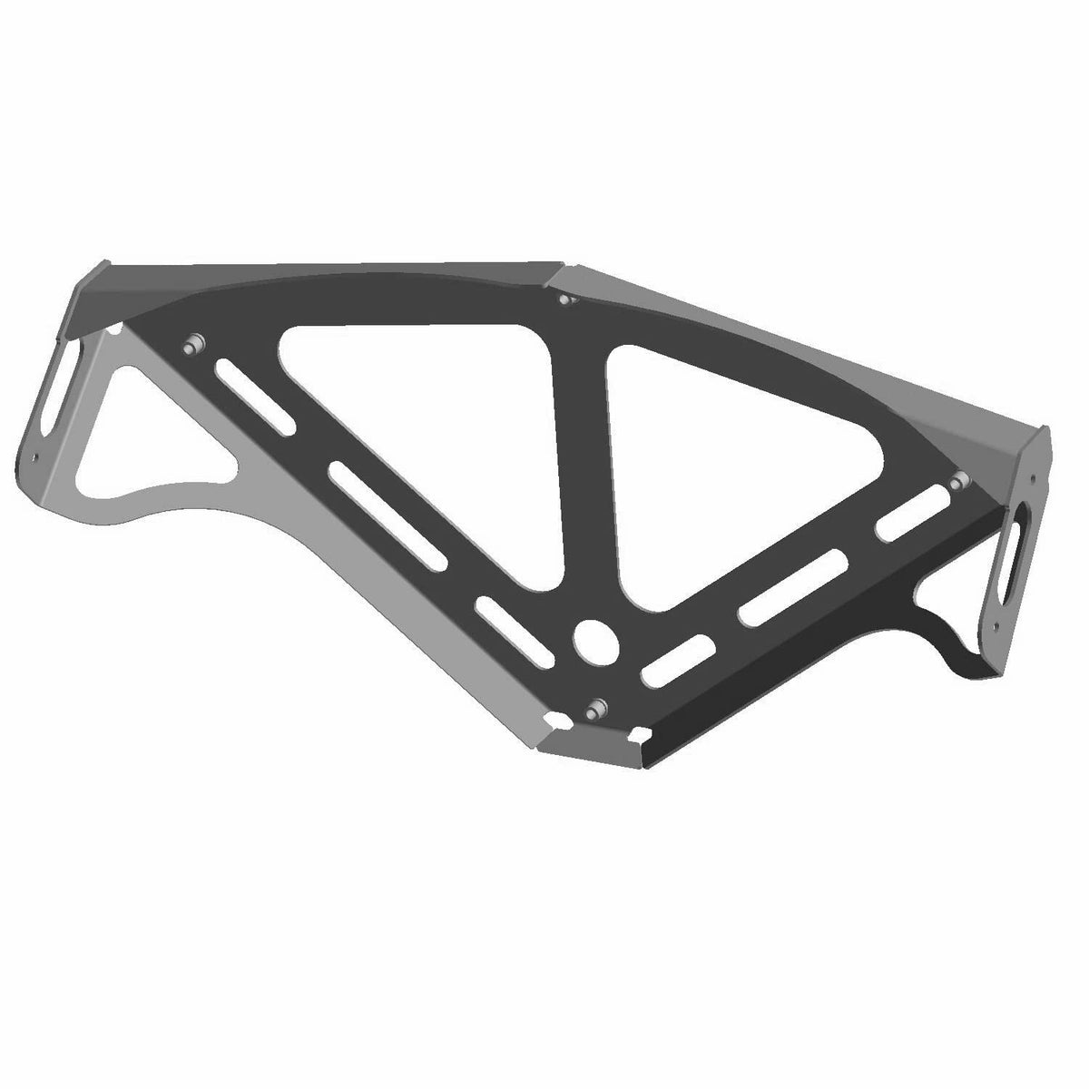 Polaris RZR Rack Support Assembly, Rear, Matte Black, Genuine OEM Part 1024204-458, Qty 1