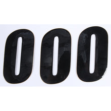 Number 0 Black 4" 3/Pk