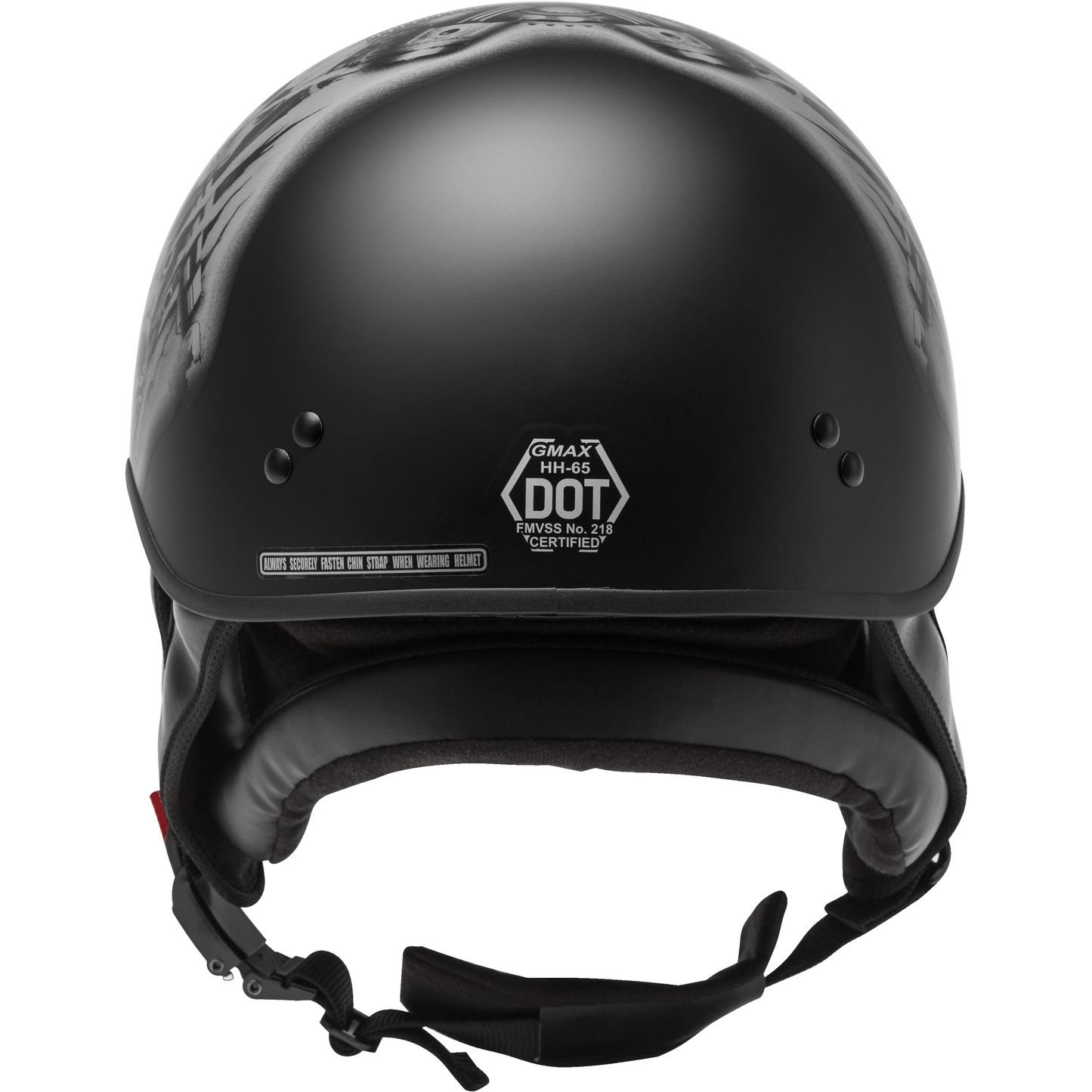 Hh 65 Half Helmet Tormentor Naked Matte Black/Silver Lg