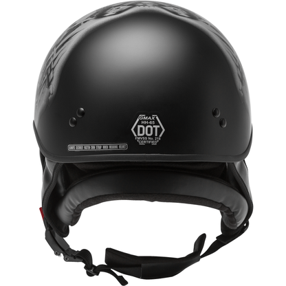 Hh 65 Half Helmet Tormentor Naked Matte Black/Silver Lg