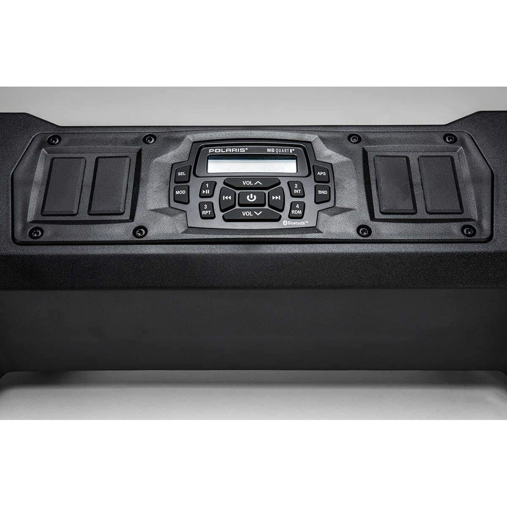 
                      
                        Polaris Off Road Bluetooth, Apple Control, AM/FM Visor Stereo & 4 X 6.5 Speakers by MB Quart
                      
                    