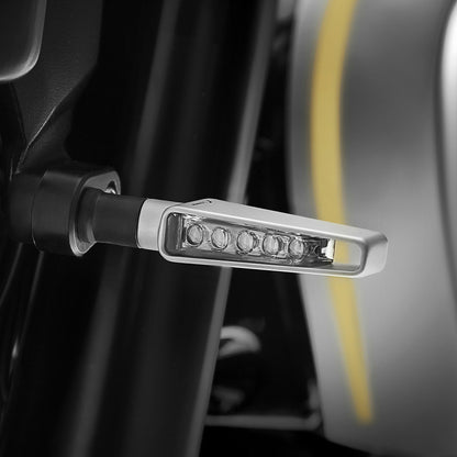 Turn Signal Vision Sequential Silver Each