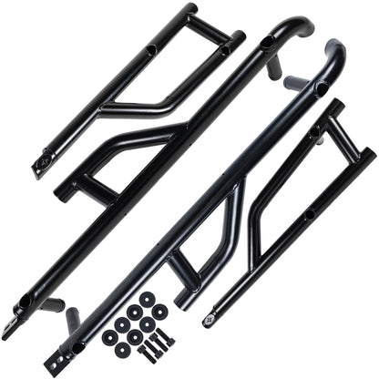 Polaris 2881992 4-Seat Extreme Kick-Out Black Steel Rock Sliders 4 General 1000