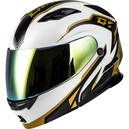 Md 01 Volta Helmet White/Gold/Black Metallic Xs