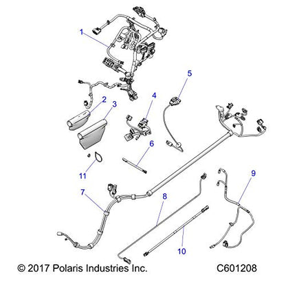 Polaris Ranger USB Harness, Genuine OEM Part 2412818, Qty 1