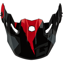 Mx 96 Splinter Visor W/Screws Black/Red