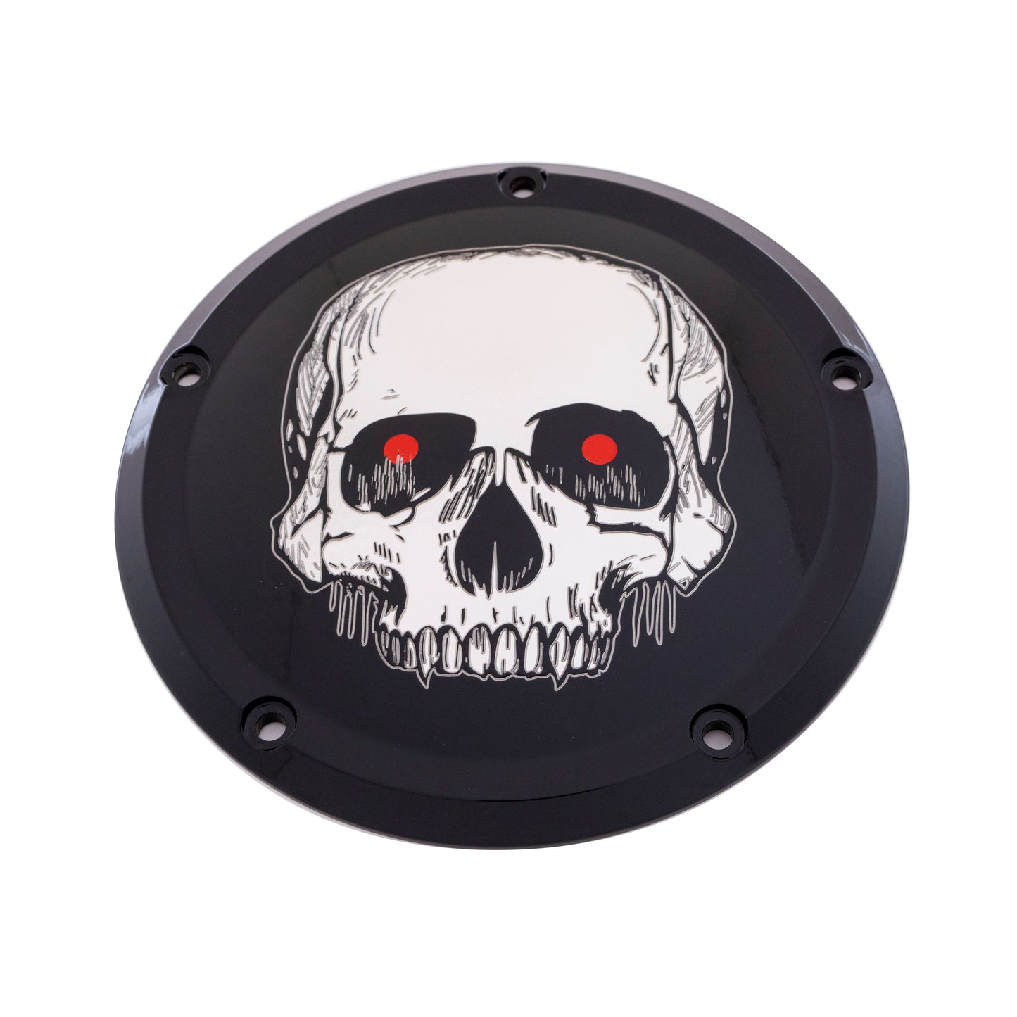 6   M8 Softail Derby Cover Skull Black
