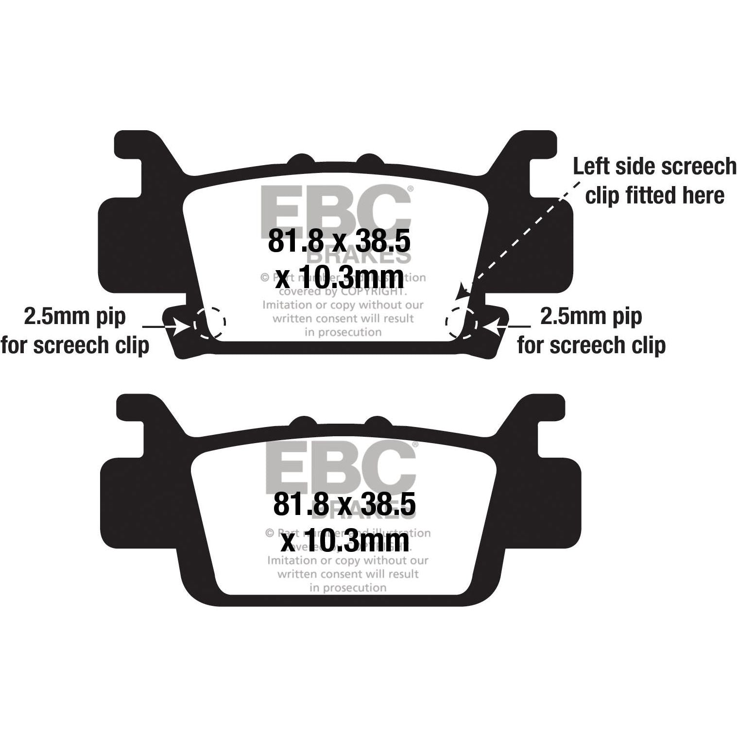 Brake Pads Fa703sv Severe Duty Sv Series