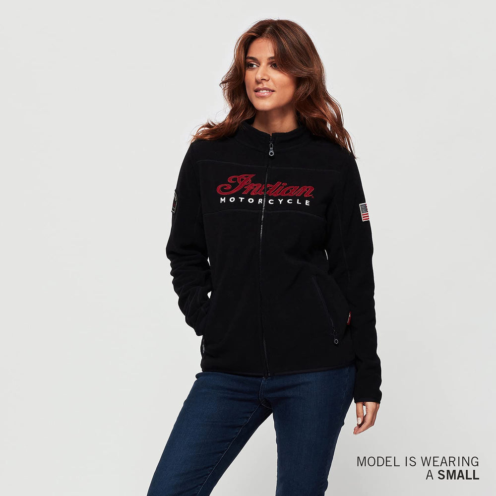 
                      
                        Indian Motorcycle Women's Zip Thru Fleece, Black - XL - 286166609
                      
                    