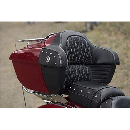 Indian Motorcycle Genuine Leather Quilted Trunk Passenger Backrest Pad - 2880284-02