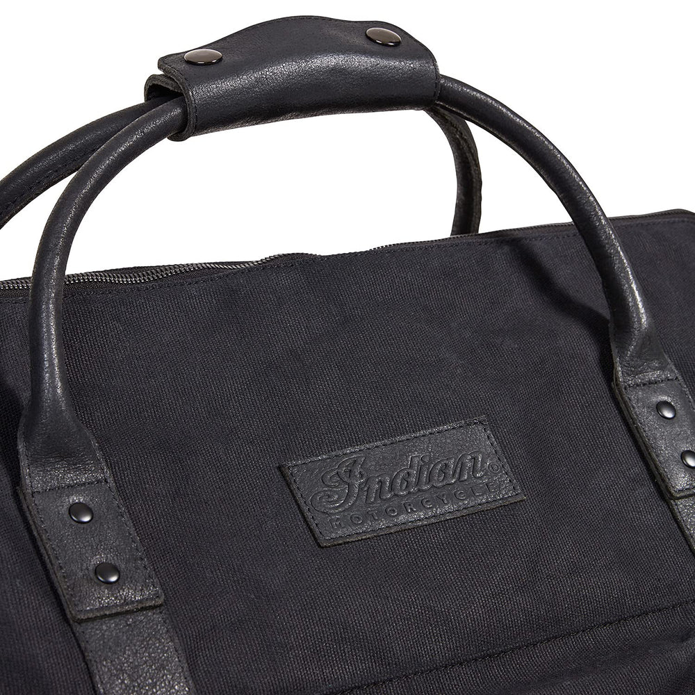 
                      
                        Indian Motorcycle Waxed Canvas Duffle Bag, Black - 2861697
                      
                    