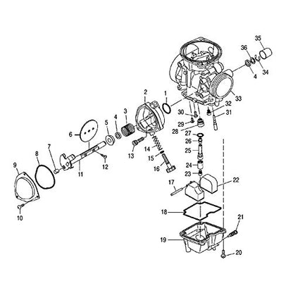 Polaris ATV Pilot Jet, Genuine OEM Part 3131023, Qty 1