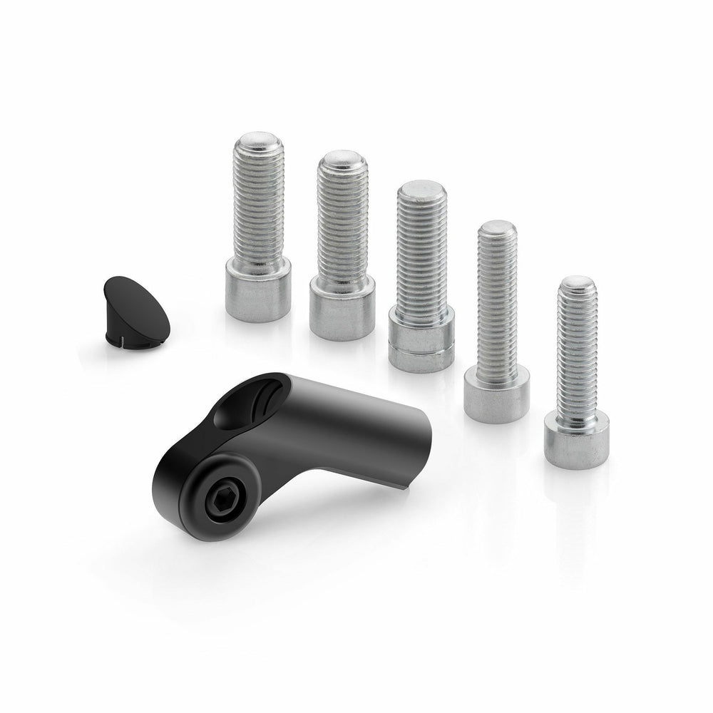 Universal Mirror Adapter Side Mount Black Ea