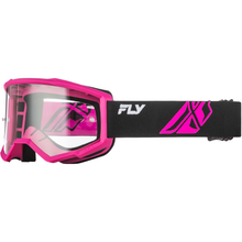 Focus Goggle Black/Pink W/ Clear Lens