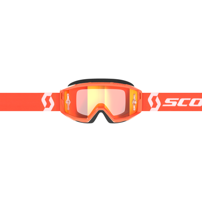 Primal Goggle Orange/White Orange Chrome Works